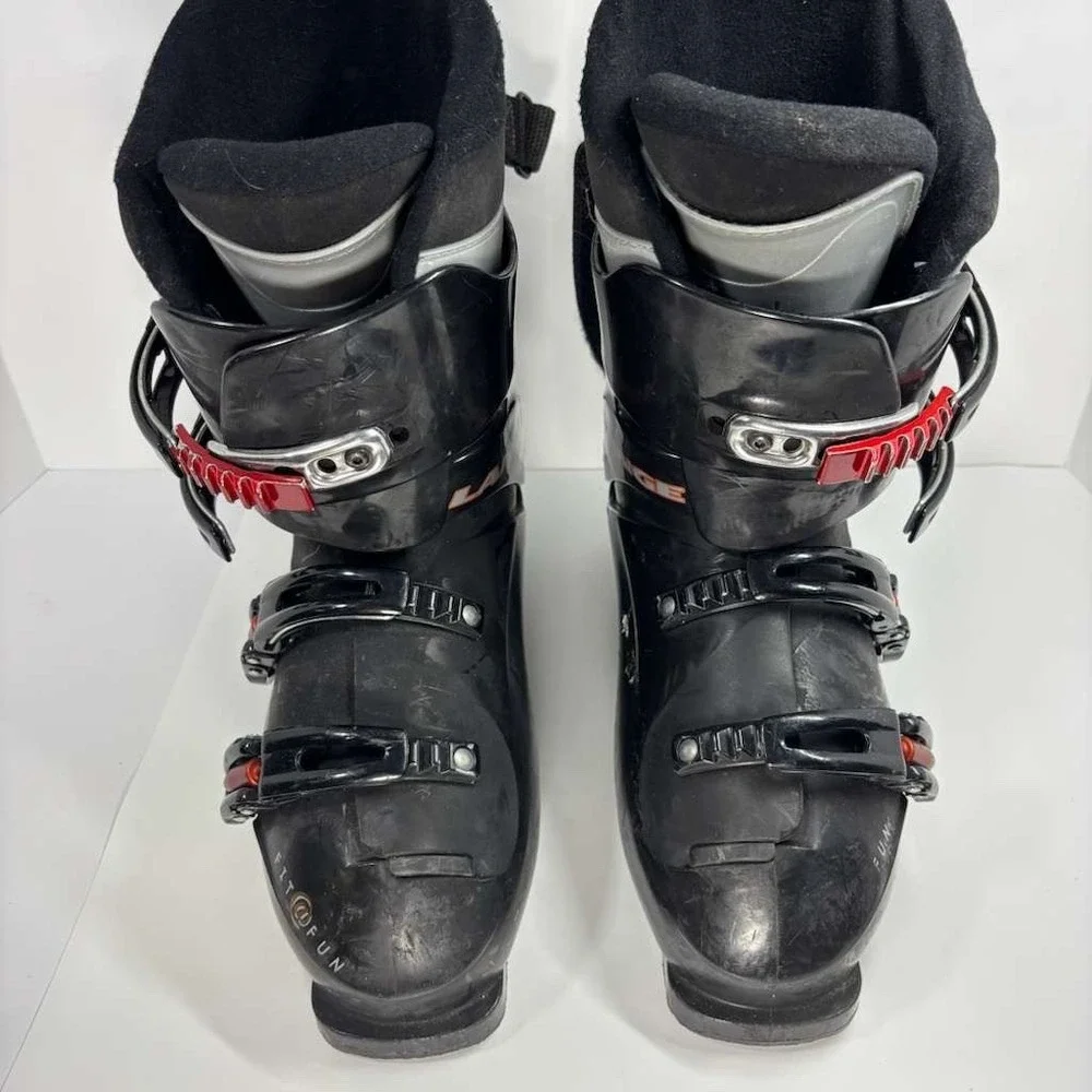 Women's Lange Fit @ Fun Ski Boots 255 Black Red 3/1/2 3 Marco ADJ Size 8.5 US